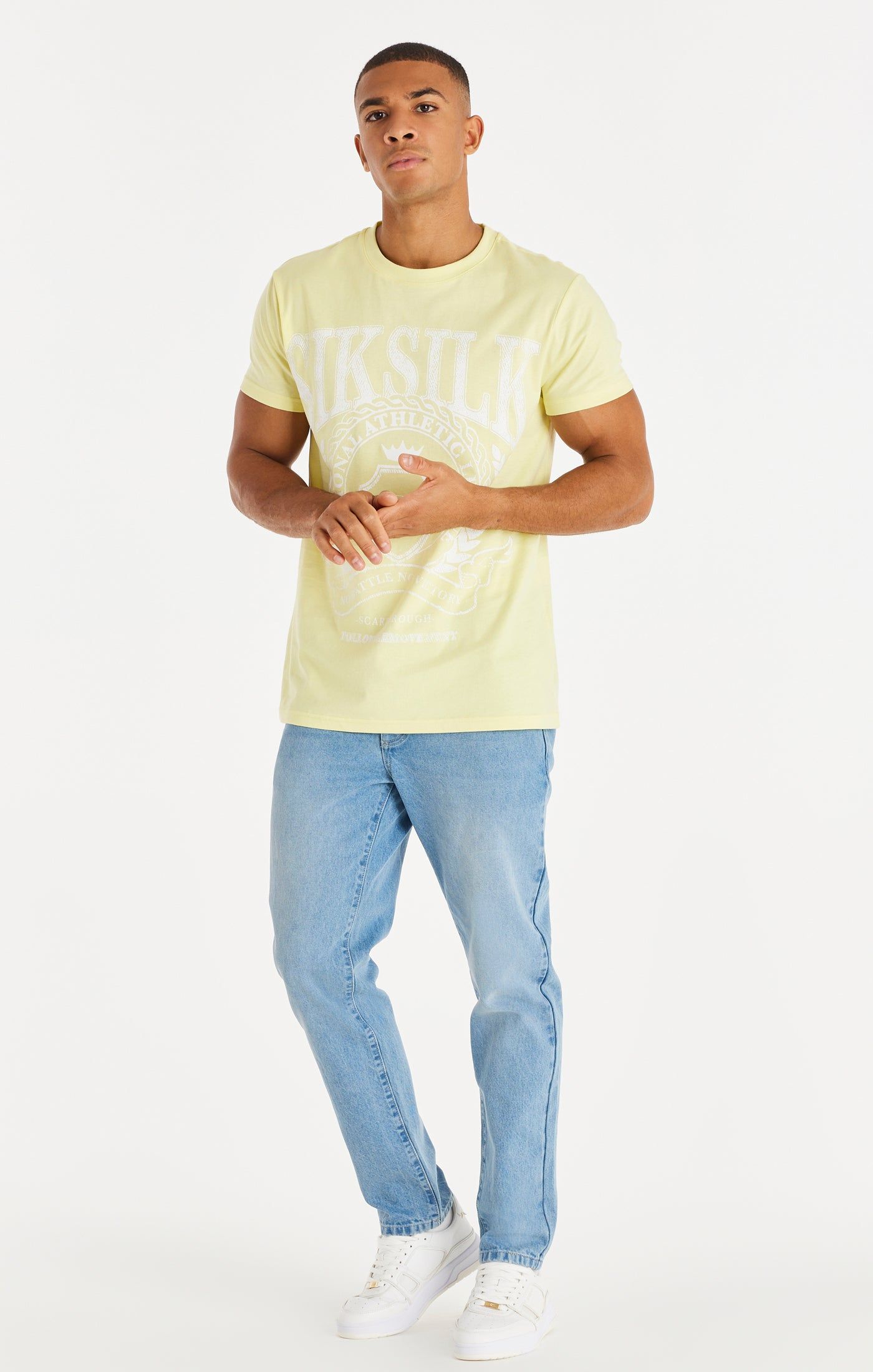 Yellow Varsity Box T-Shirt sold by Siksilk
