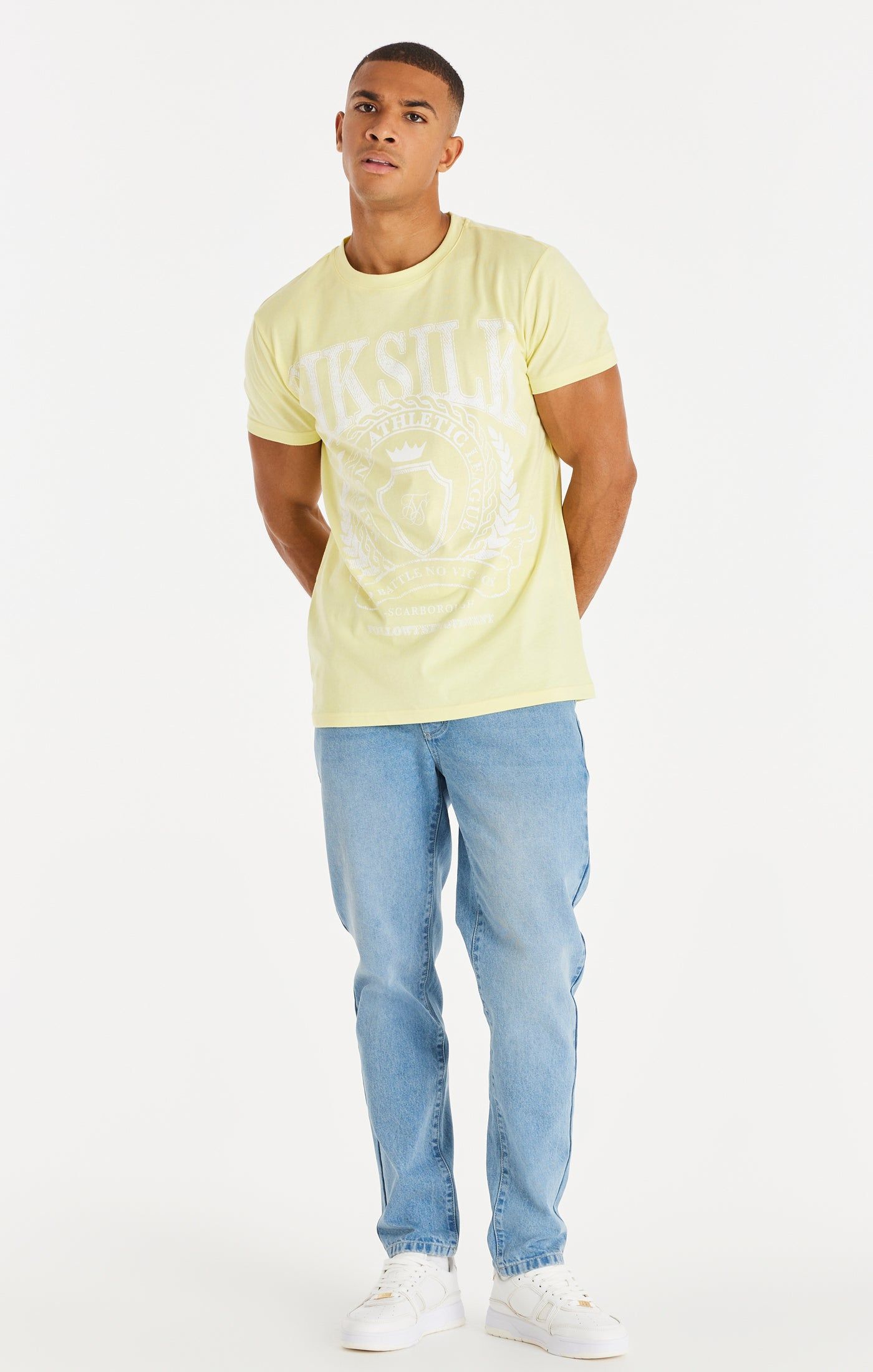 Yellow Varsity Box T-Shirt sold by Siksilk product image thumbnail 3
