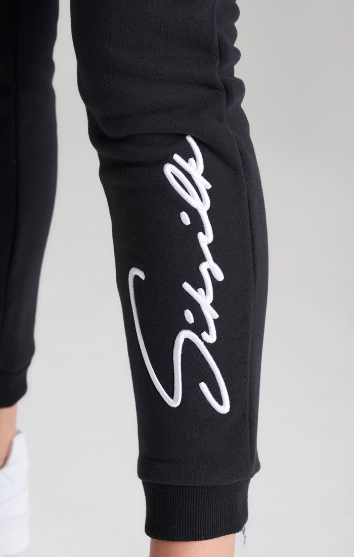 Girls Black Signature Jogger sold by Siksilk product image thumbnail 3