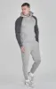 Grey Marl Muscle Fit Hoodie sold by Siksilk