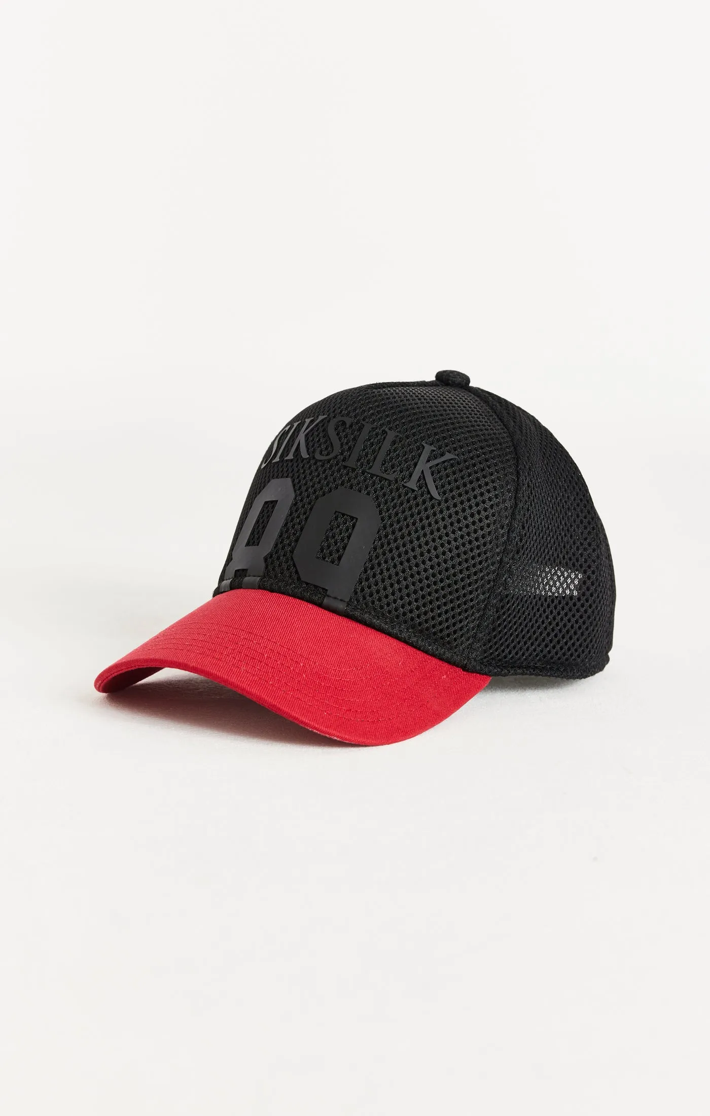 SikSilk Full Mesh 89 Cap - Black & Red sold by Siksilk