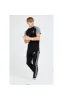 Illusive London Hybrid Raglan Tee - Black & Grey sold by Siksilk