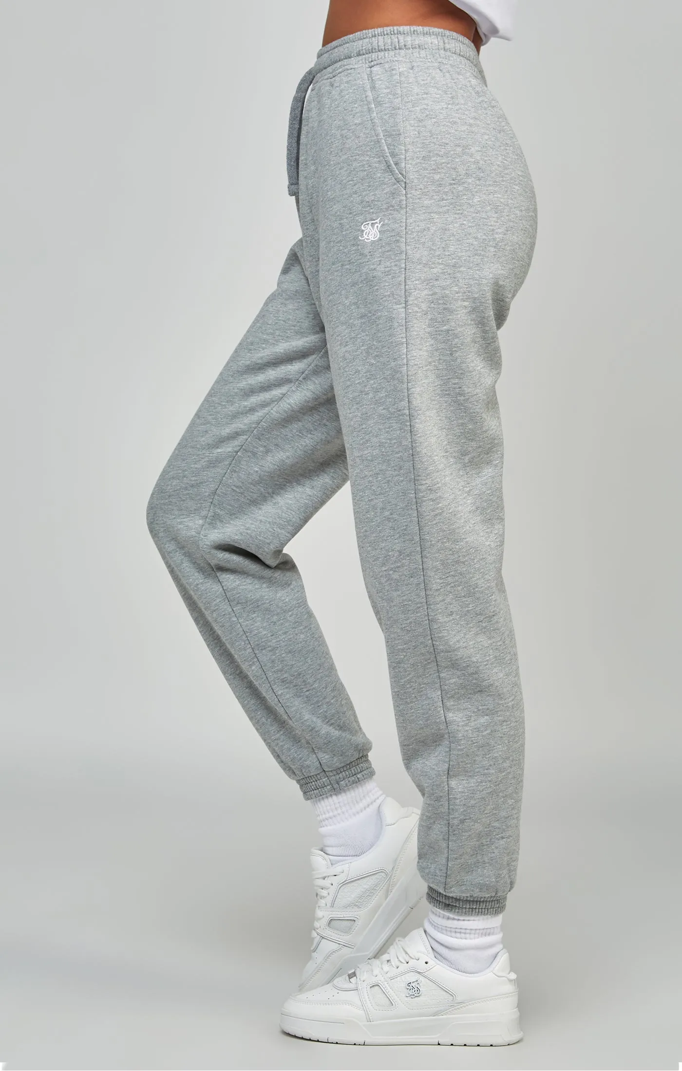 Grey Marl Essential Joggers sold by Siksilk product image thumbnail 2