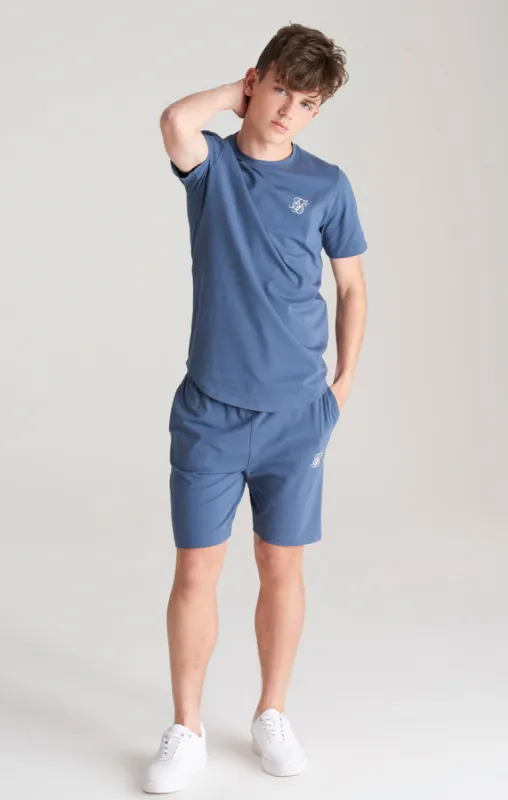 Boys Blue T-Shirt And Short Twin Set sold by Siksilk