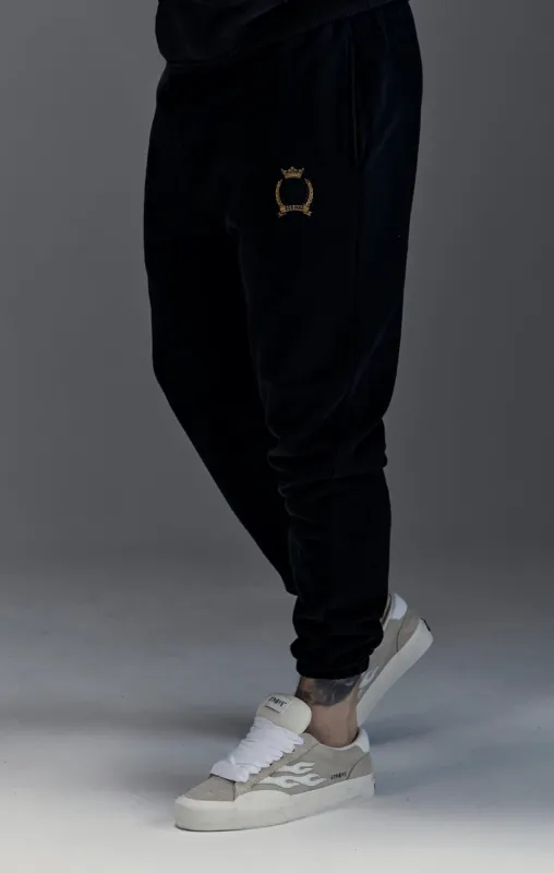 Black Relaxed Fit Joggers sold by Siksilk