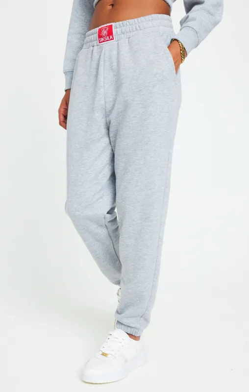 SikSilk Essential Oversize Jogger - Grey Marl sold by Siksilk