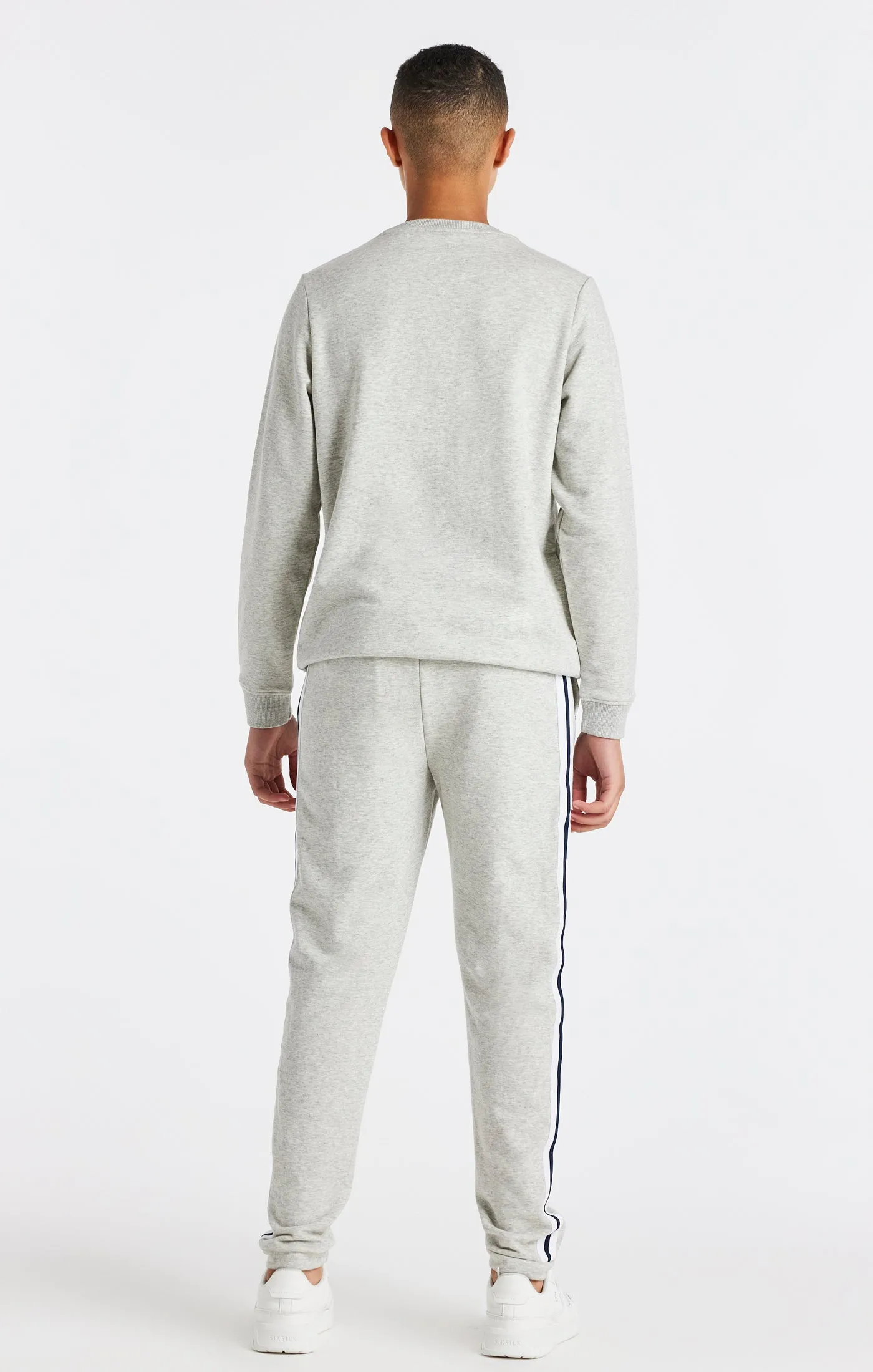 Boys Grey Marl Varsity Crew Sweatshirt sold by Siksilk product image thumbnail 5