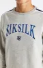 Boys Grey Marl Varsity Crew Sweatshirt sold by Siksilk