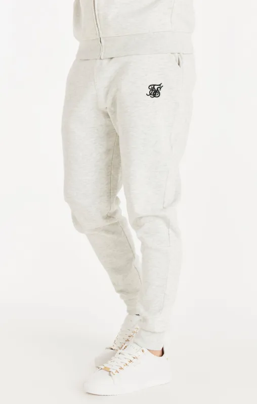 Snow Marl Essential Cuffed Jogger sold by Siksilk