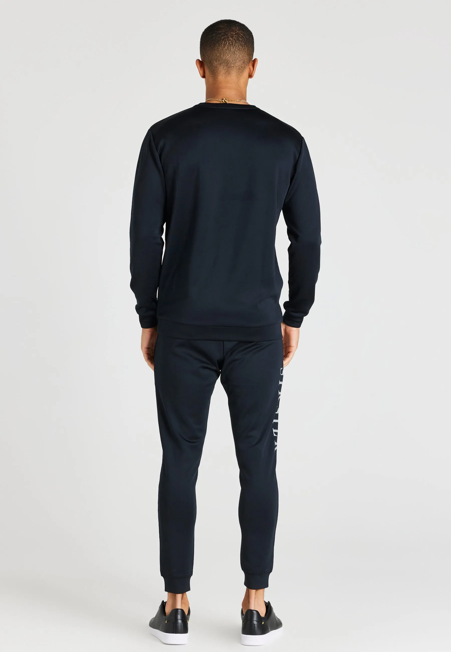 Black Reflective Crew Neck Sweatshirt sold by Siksilk product image thumbnail 4