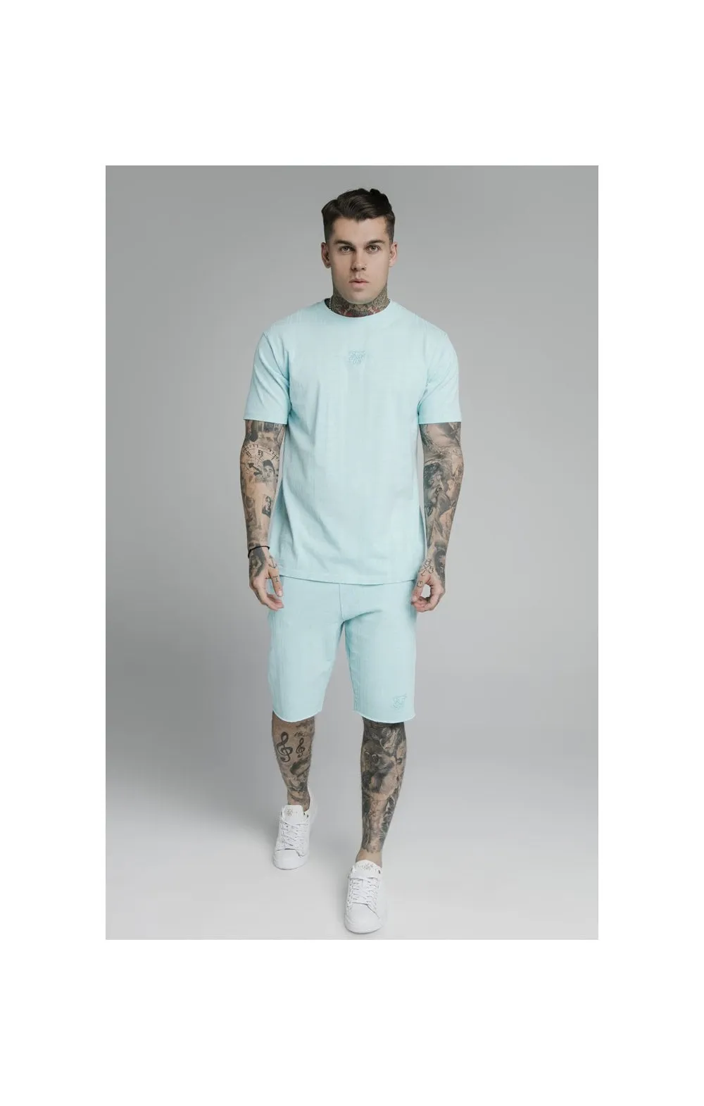 SikSilk S/S Standard Fit Tee - Blue sold by Siksilk product image thumbnail 4