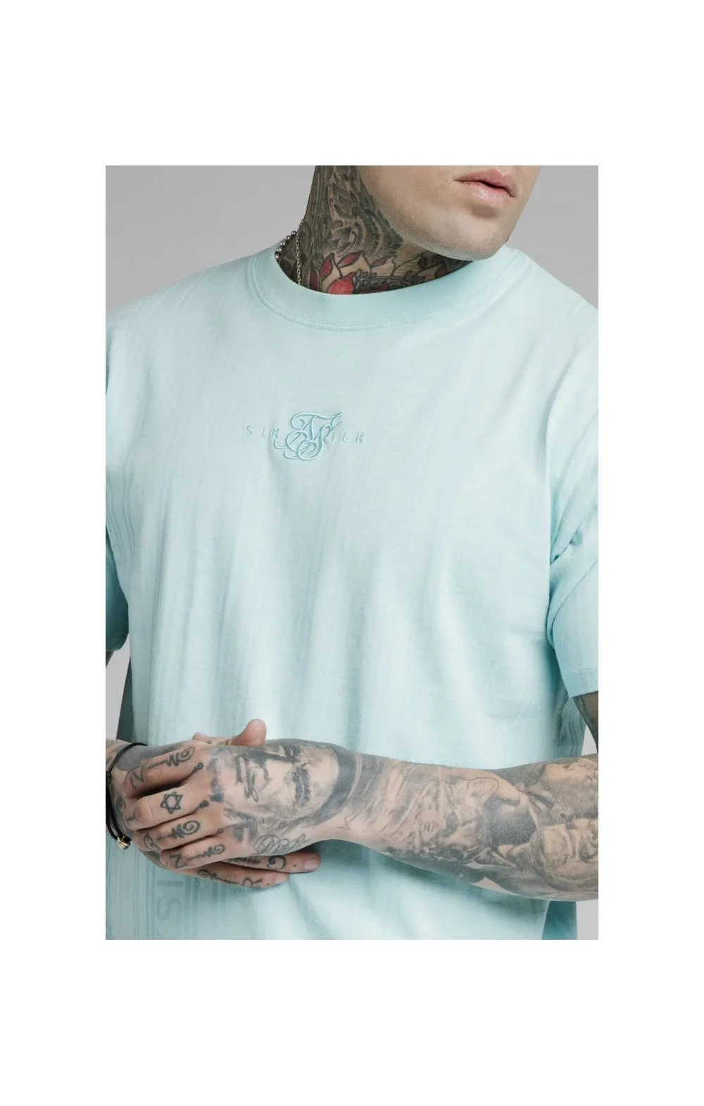 SikSilk S/S Standard Fit Tee - Blue sold by Siksilk