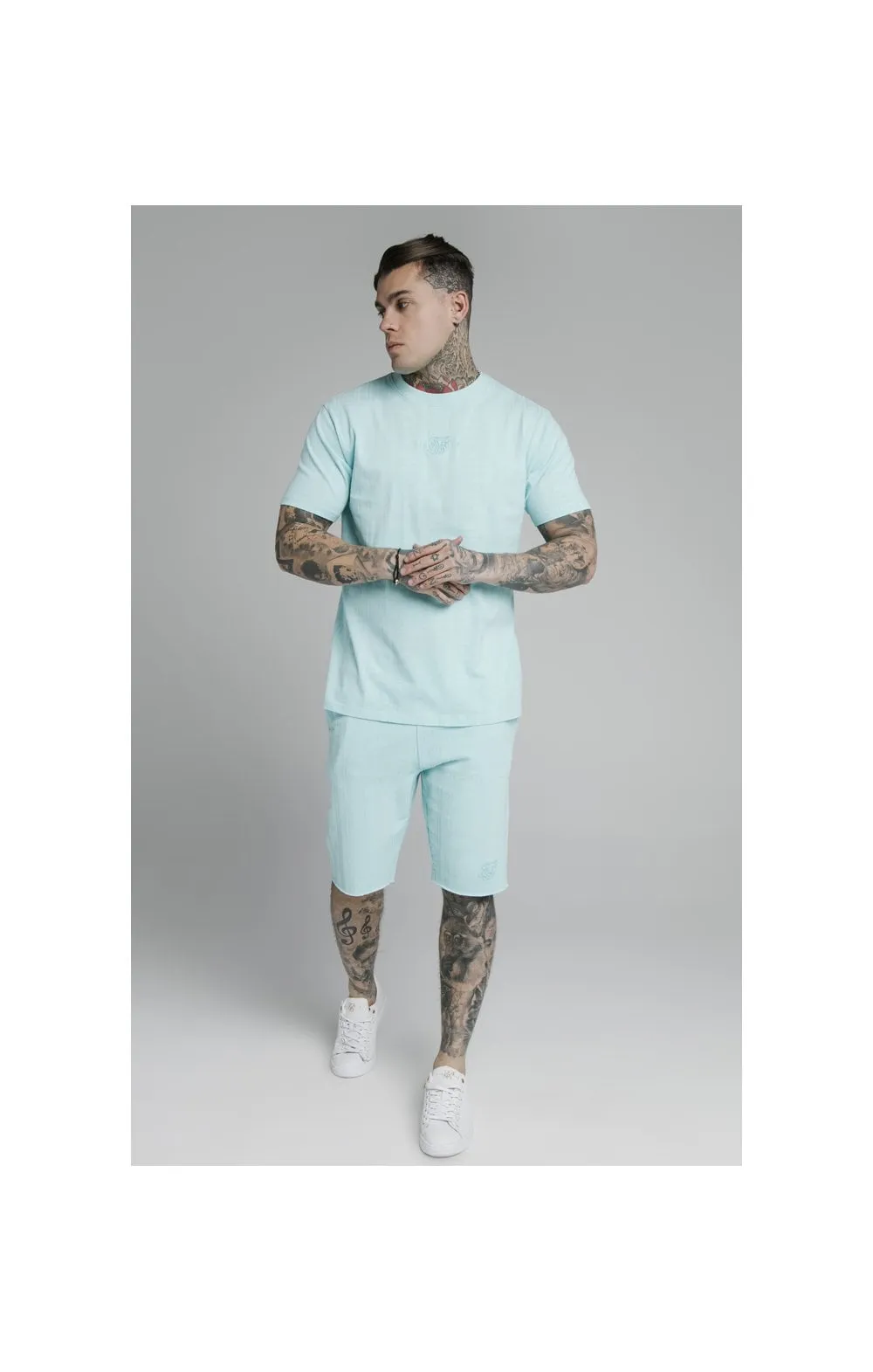 SikSilk S/S Standard Fit Tee - Blue sold by Siksilk product image thumbnail 5