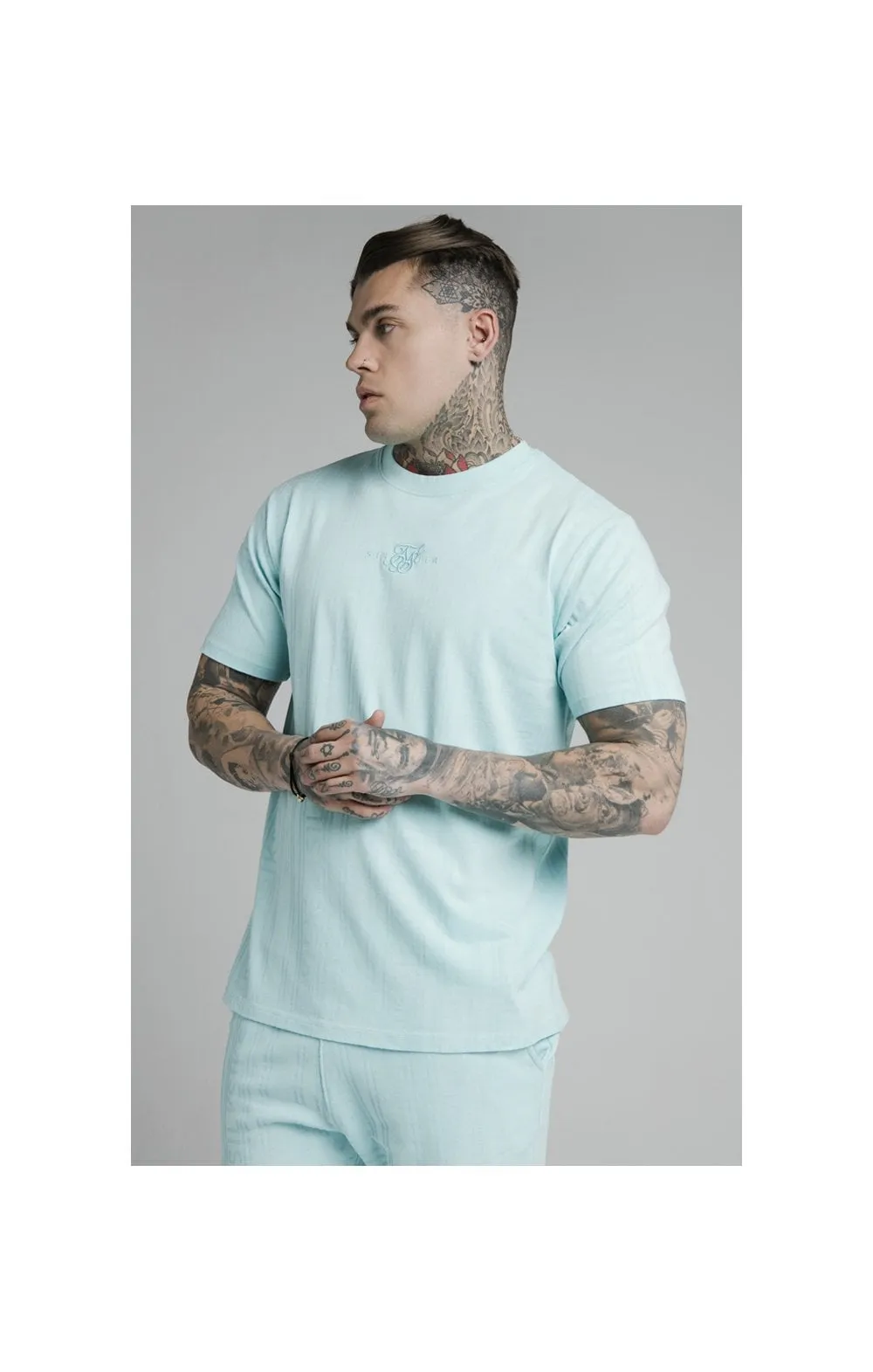 SikSilk S/S Standard Fit Tee - Blue sold by Siksilk product image thumbnail 2