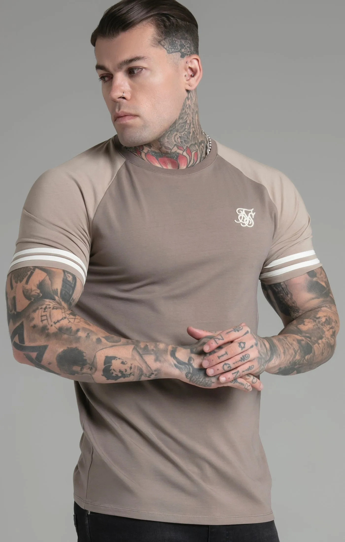 Beige Raglan T-Shirt sold by Siksilk