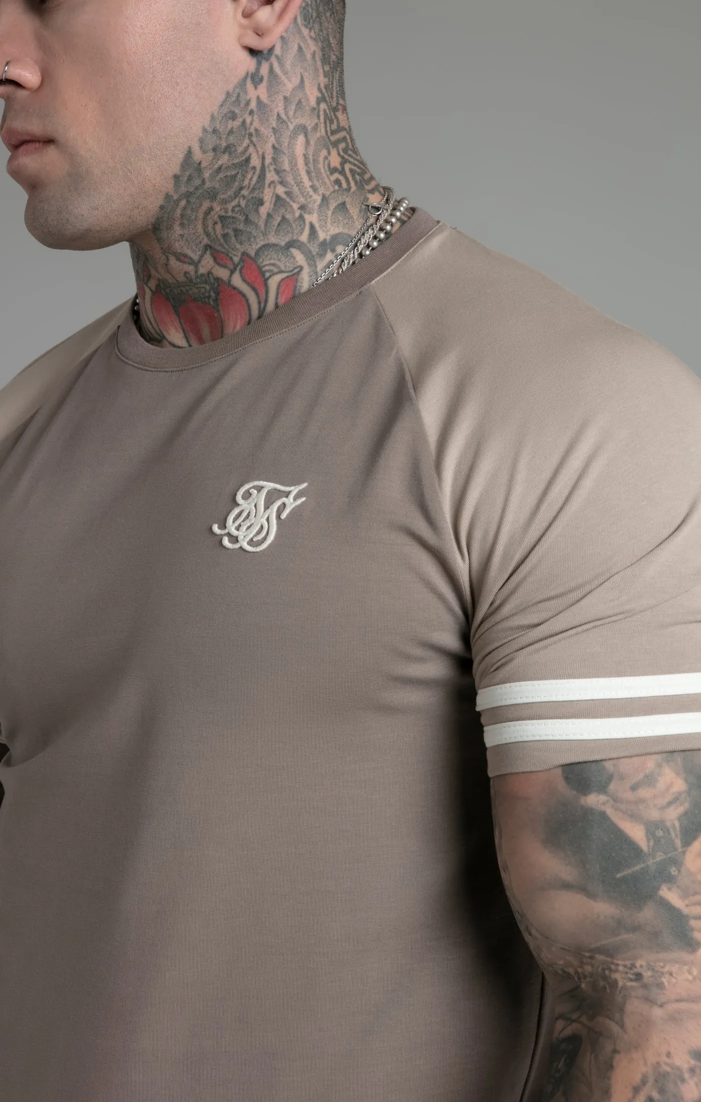 Beige Raglan T-Shirt sold by Siksilk product image thumbnail 3