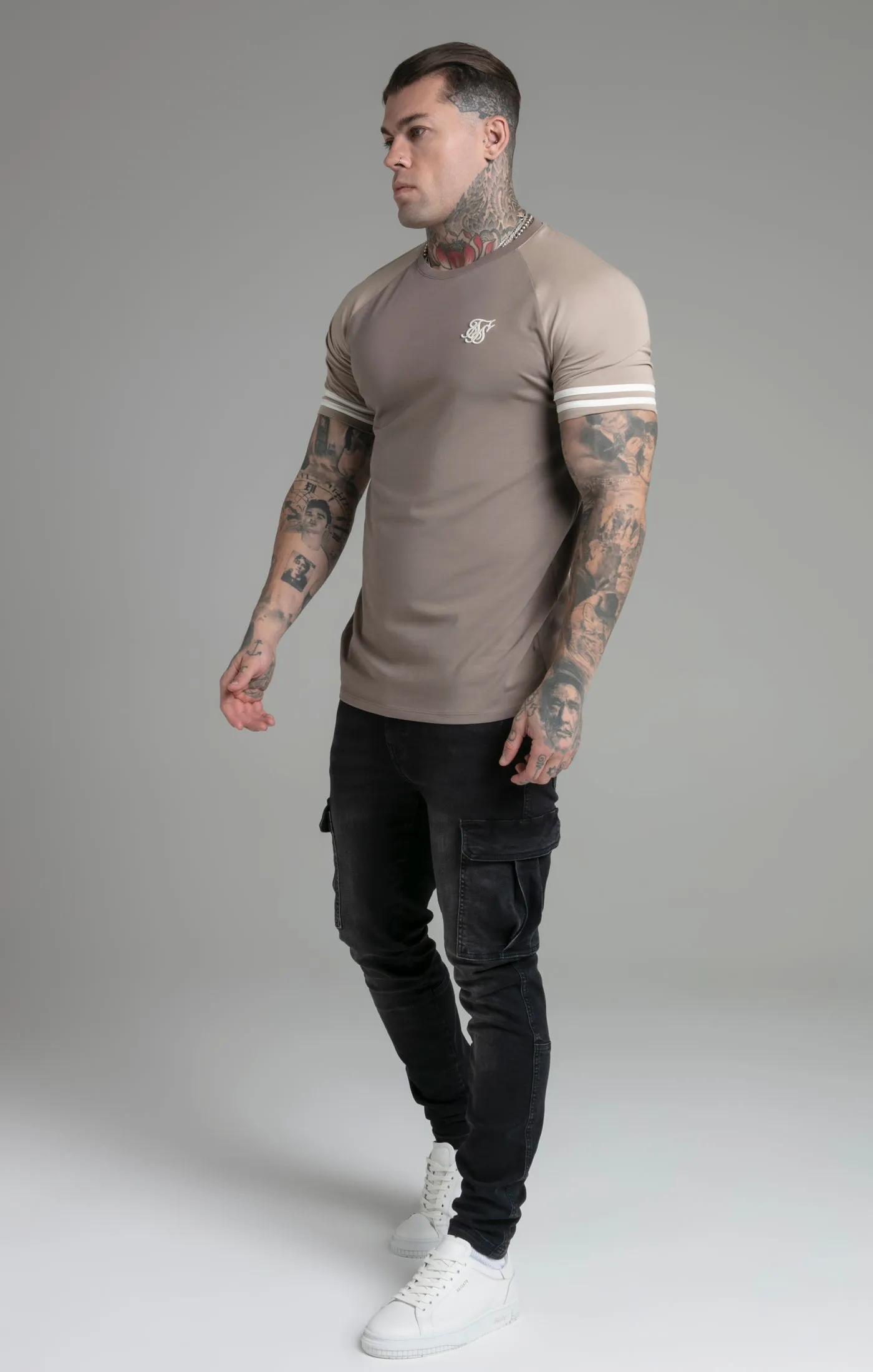 Beige Raglan T-Shirt sold by Siksilk product image thumbnail 4
