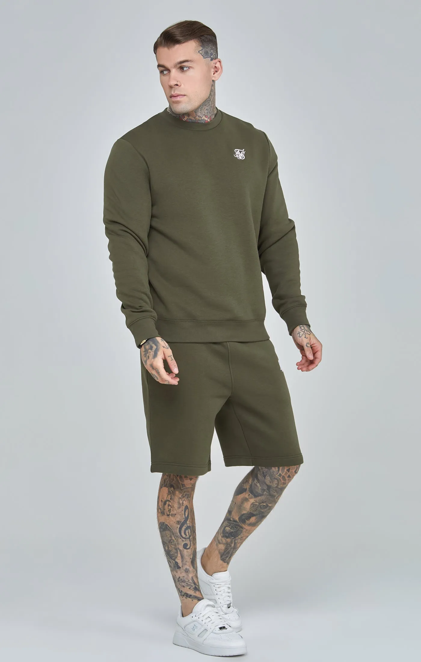 Khaki Essential Sweatshirt sold by Siksilk product image thumbnail 2