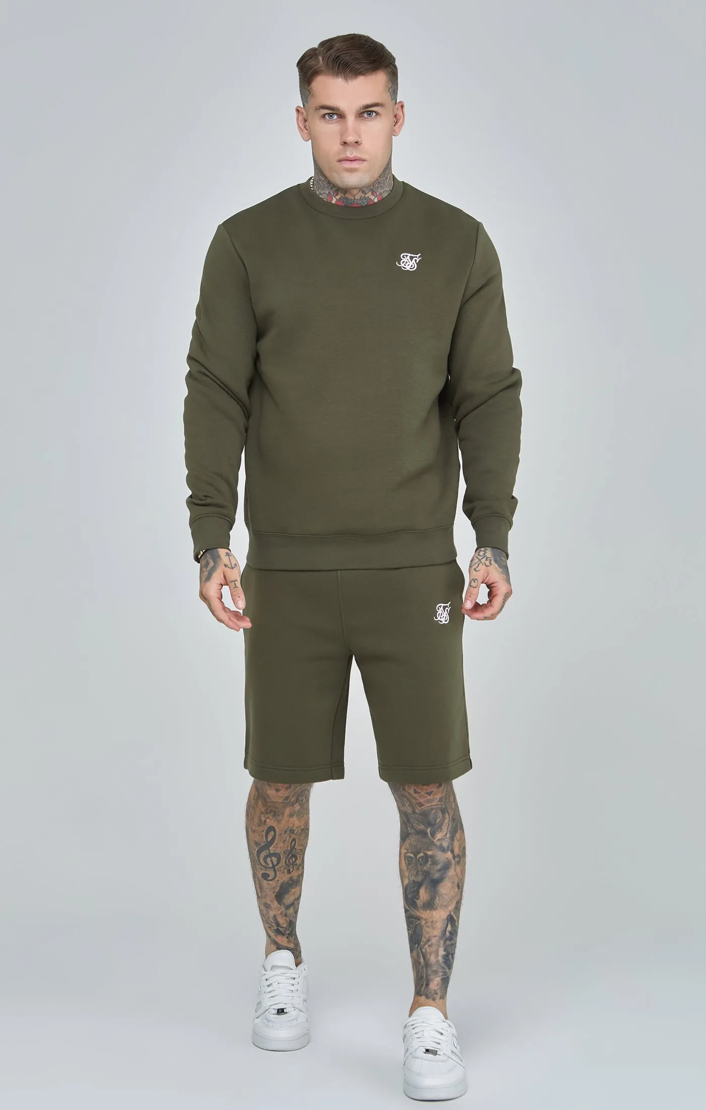 Khaki Essential Sweatshirt sold by Siksilk product image thumbnail 3