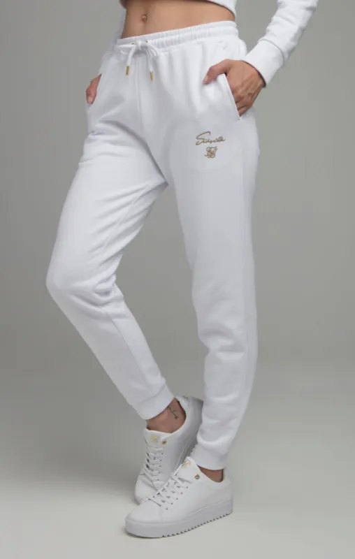 SikSilk Prestige Track Pants - White sold by Siksilk