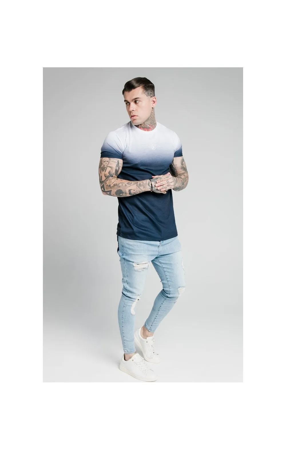 SikSilk Low Rise Jeans - Washed Blue sold by Siksilk product image thumbnail 5