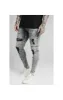 SikSilk Elasticated Tape Skinny Distressed Jeans - Snow Wash sold by Siksilk