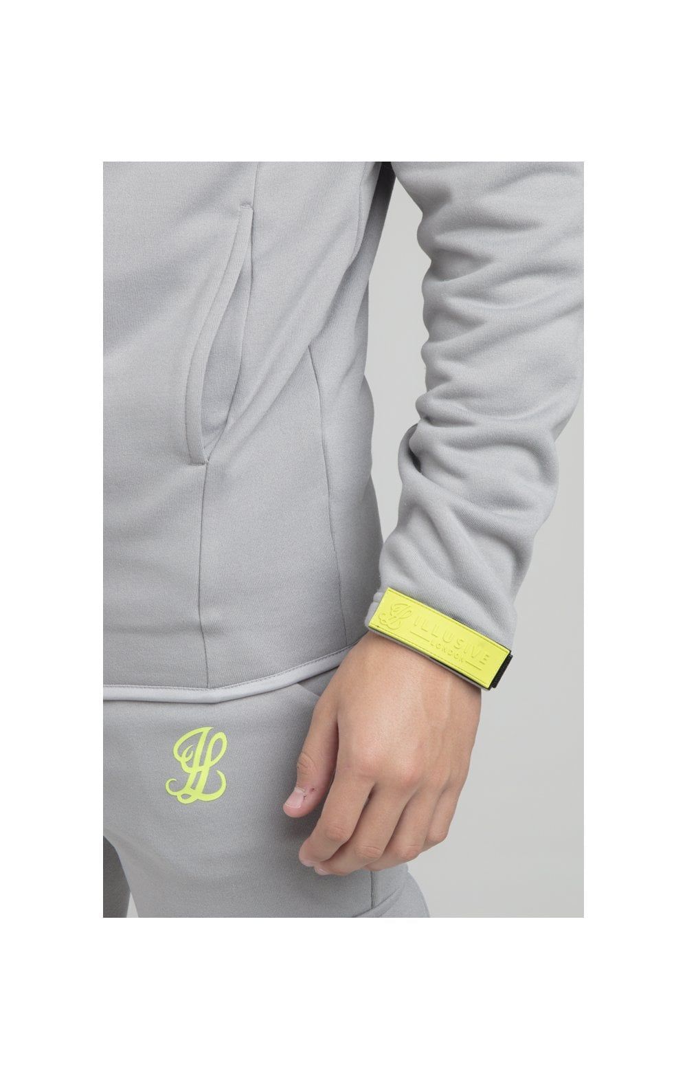Boys Illusive Grey Zip Thru Hoodie sold by Siksilk product image thumbnail 4