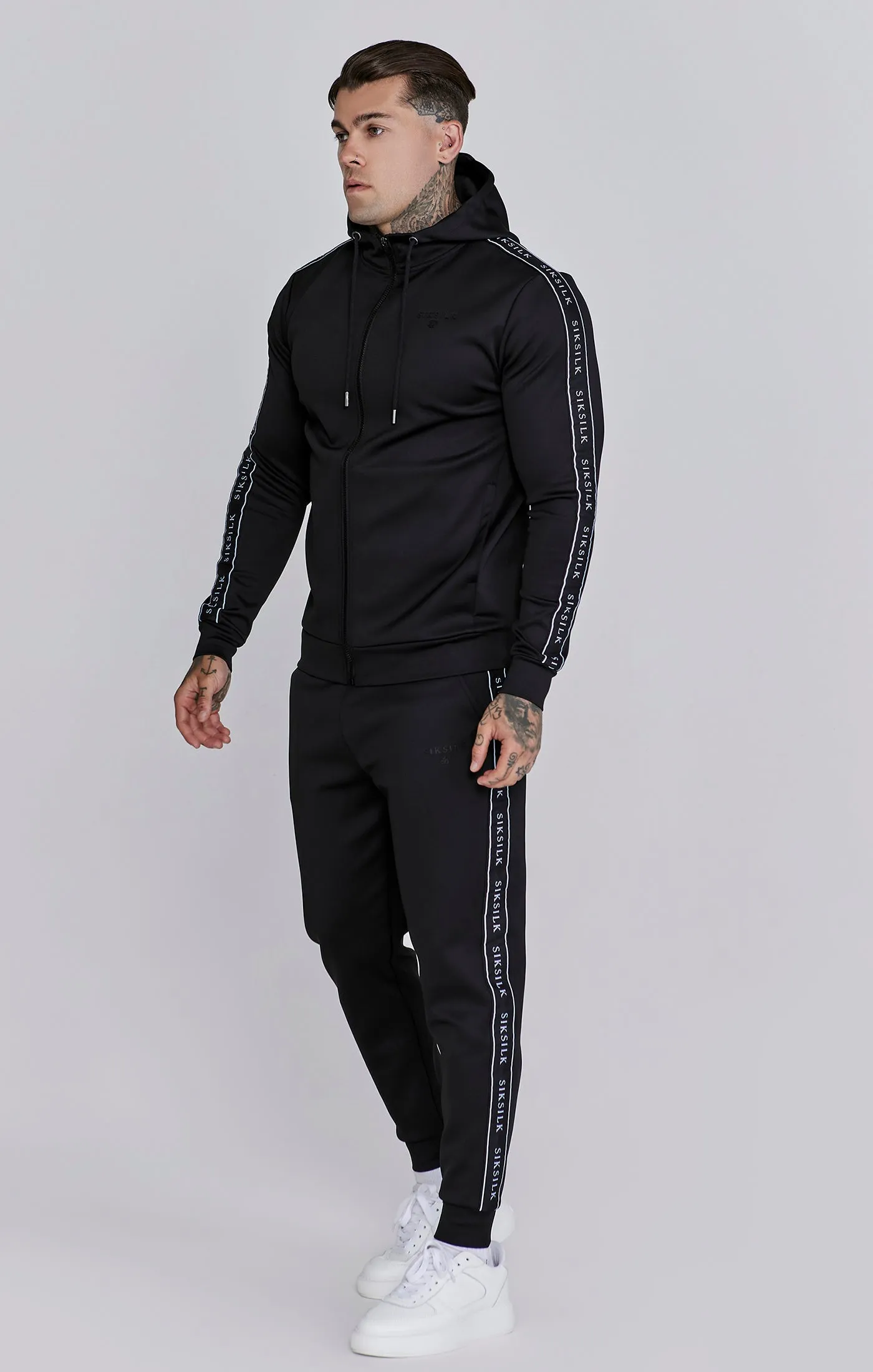 Black Hoodie and Joggers Set sold by Siksilk product image thumbnail 4