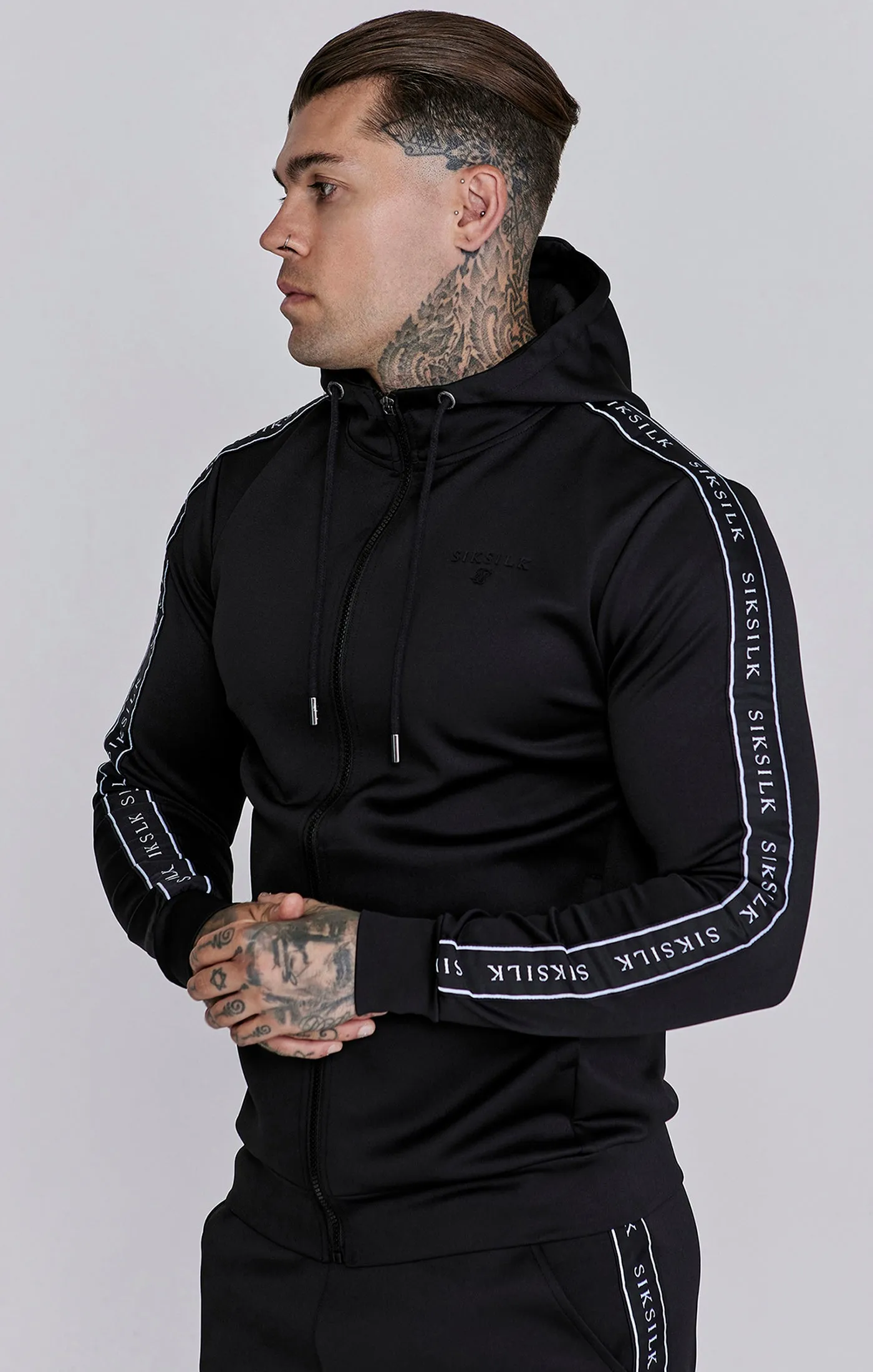 Black Hoodie and Joggers Set sold by Siksilk product image thumbnail 2