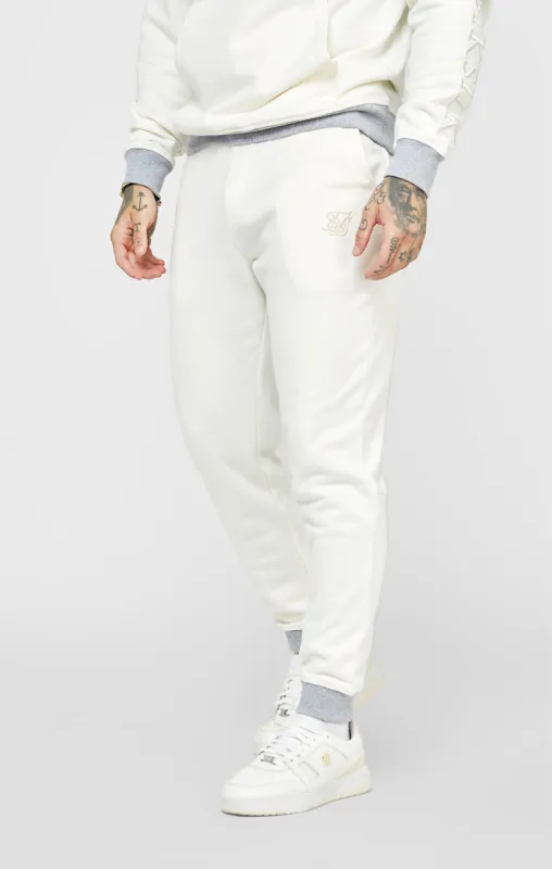 Ecru Contrast Waistband Jogger sold by Siksilk