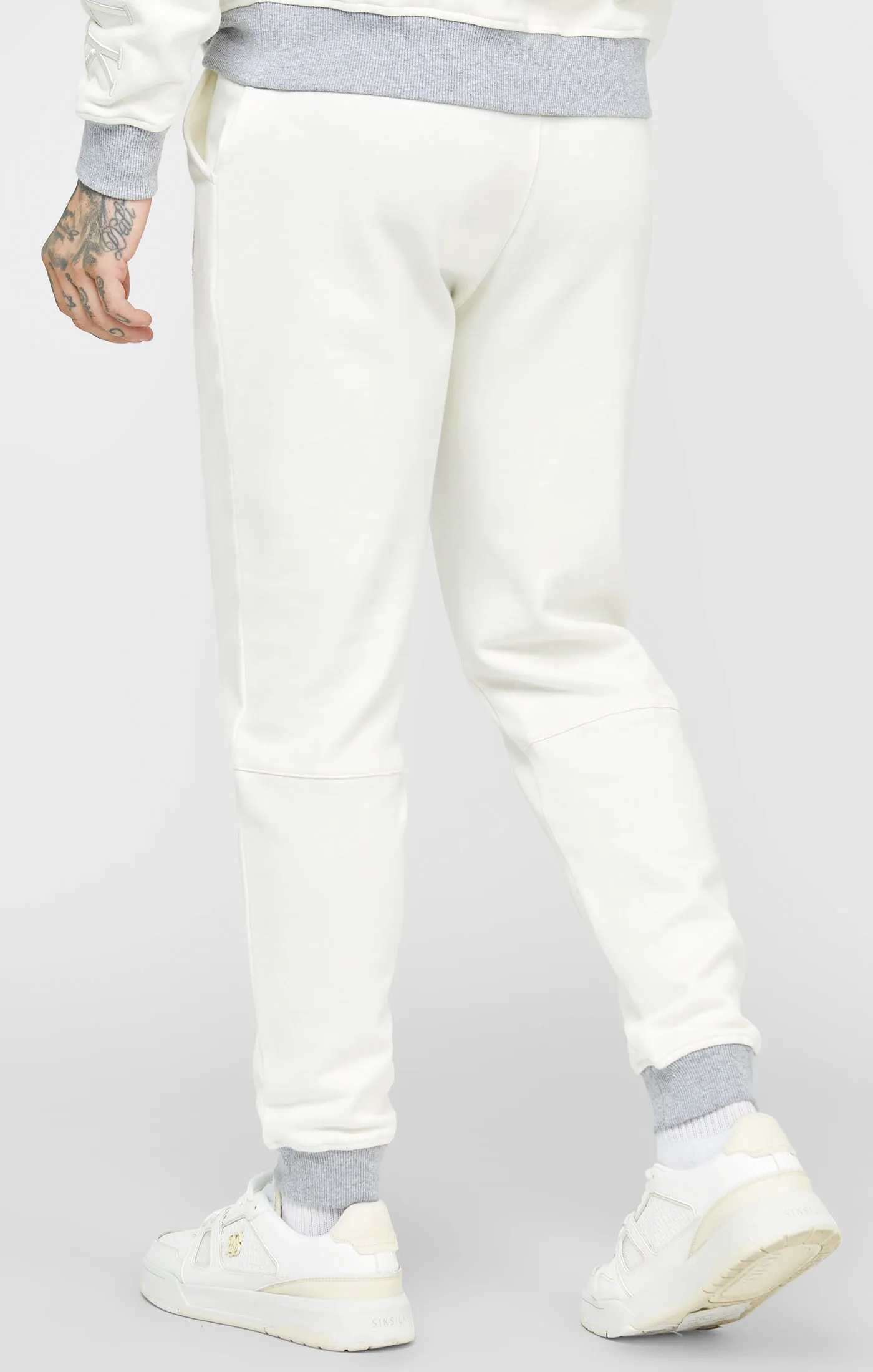 Ecru Contrast Waistband Jogger sold by Siksilk product image thumbnail 4