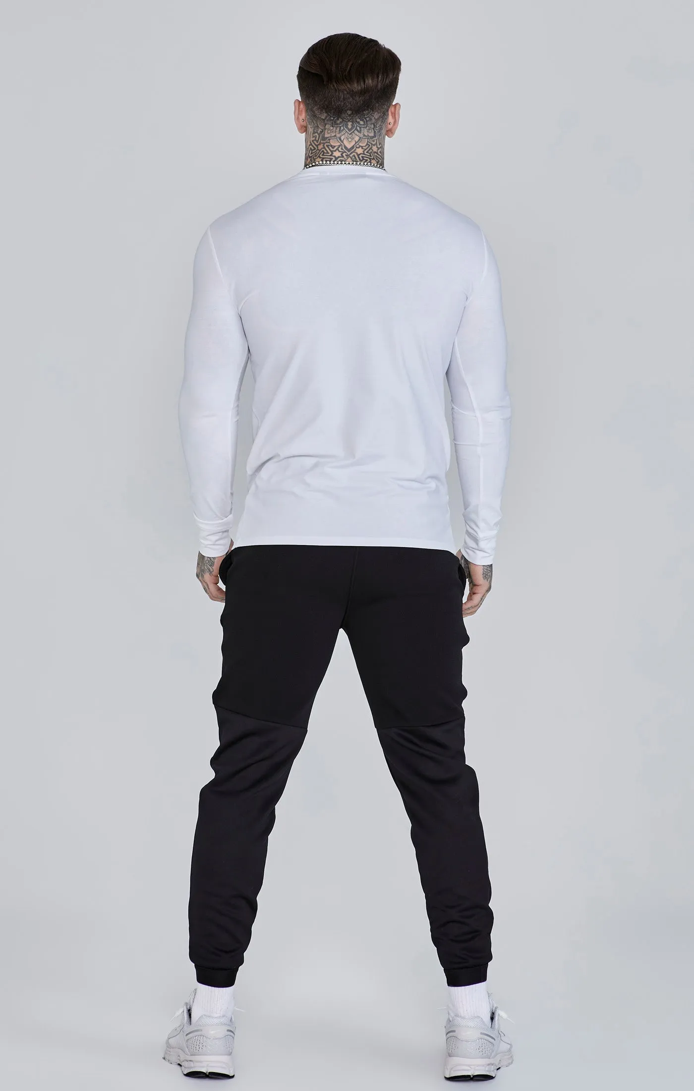 White Essentials Long Sleeve T-Shirt sold by Siksilk product image thumbnail 5