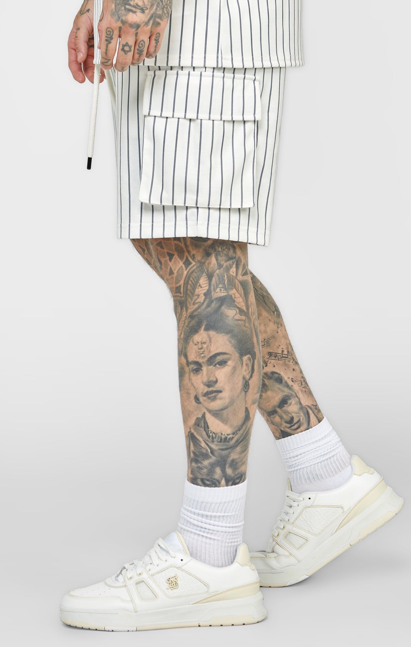 Ecru Anniversary Basketball Cargo Short sold by Siksilk product image thumbnail 2