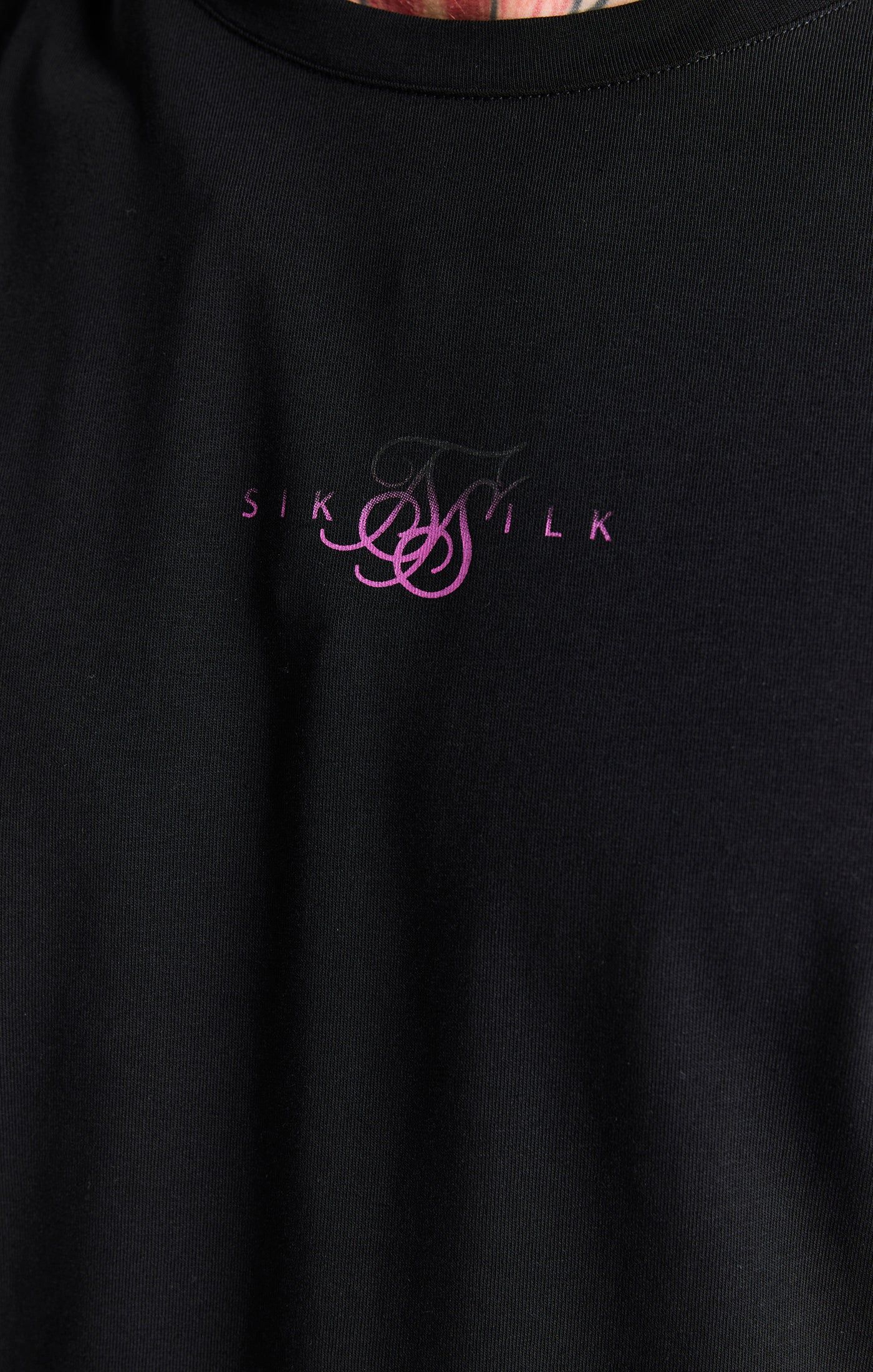 Black Back Print T-Shirt sold by Siksilk product image thumbnail 2