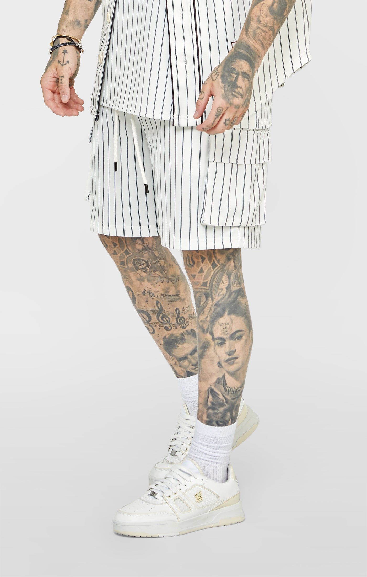 Ecru Anniversary Basketball Cargo Short sold by Siksilk