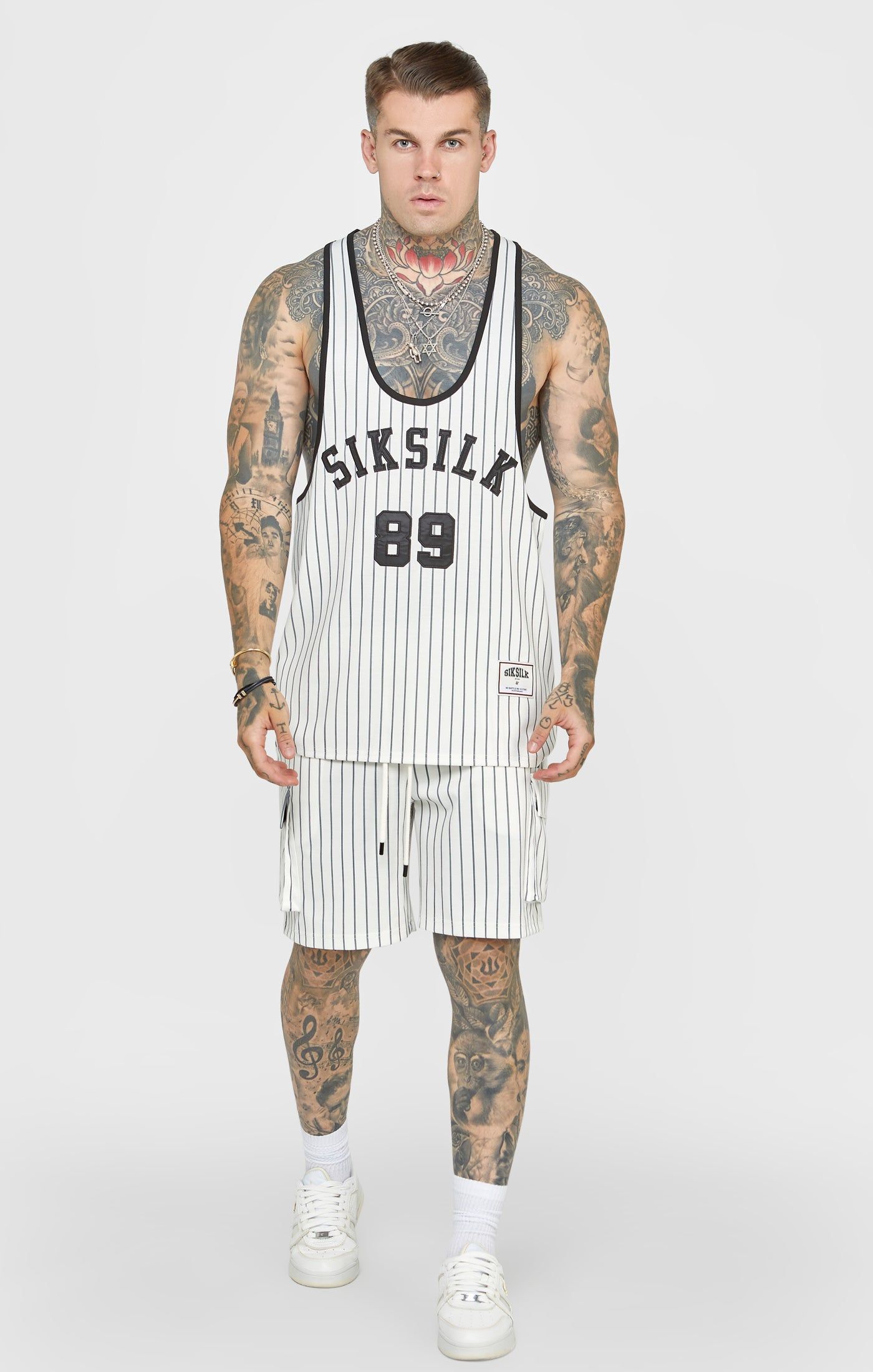 Ecru Anniversary Basketball Cargo Short sold by Siksilk product image thumbnail 3