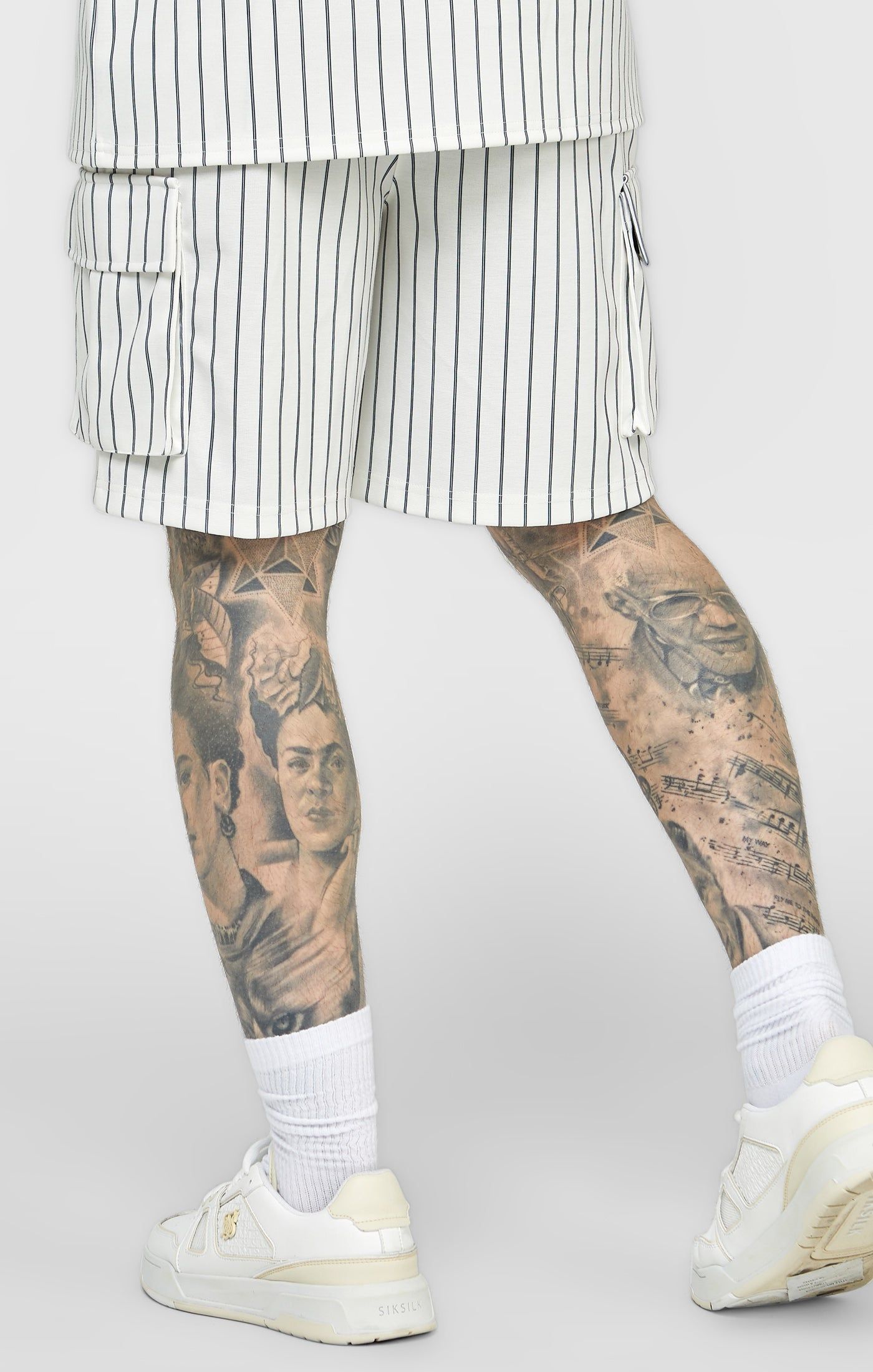 Ecru Anniversary Basketball Cargo Short sold by Siksilk product image thumbnail 4