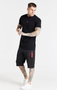 Black Back Print T-Shirt sold by Siksilk