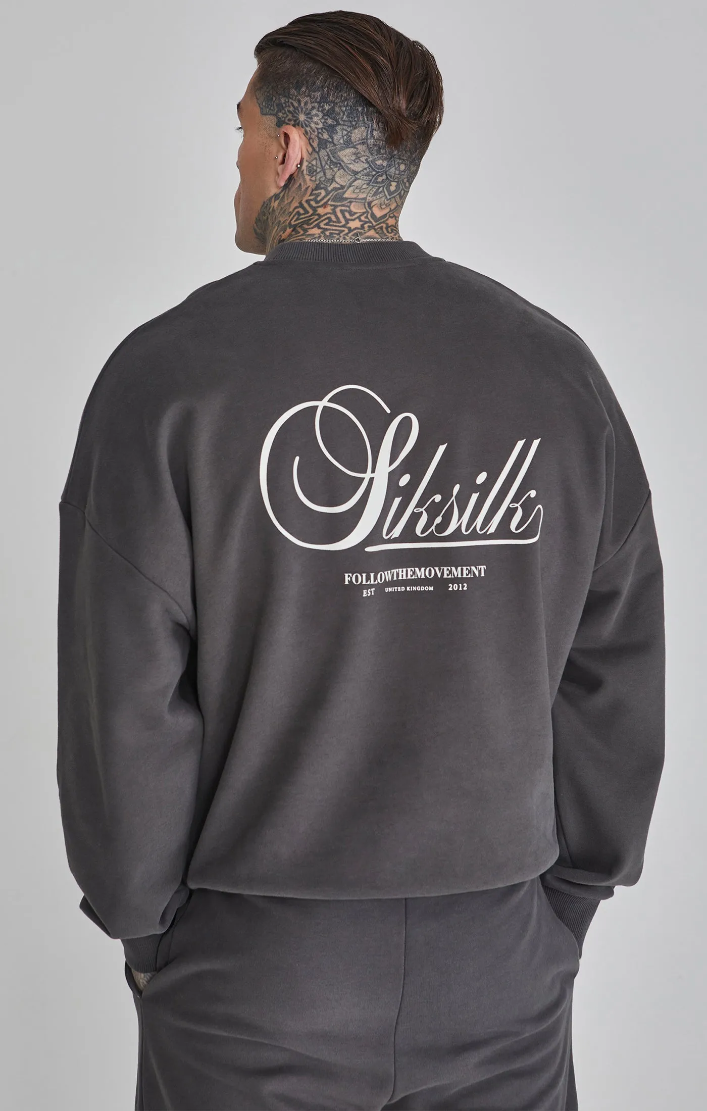 Grey Graphic Sweater sold by Siksilk product image thumbnail 5