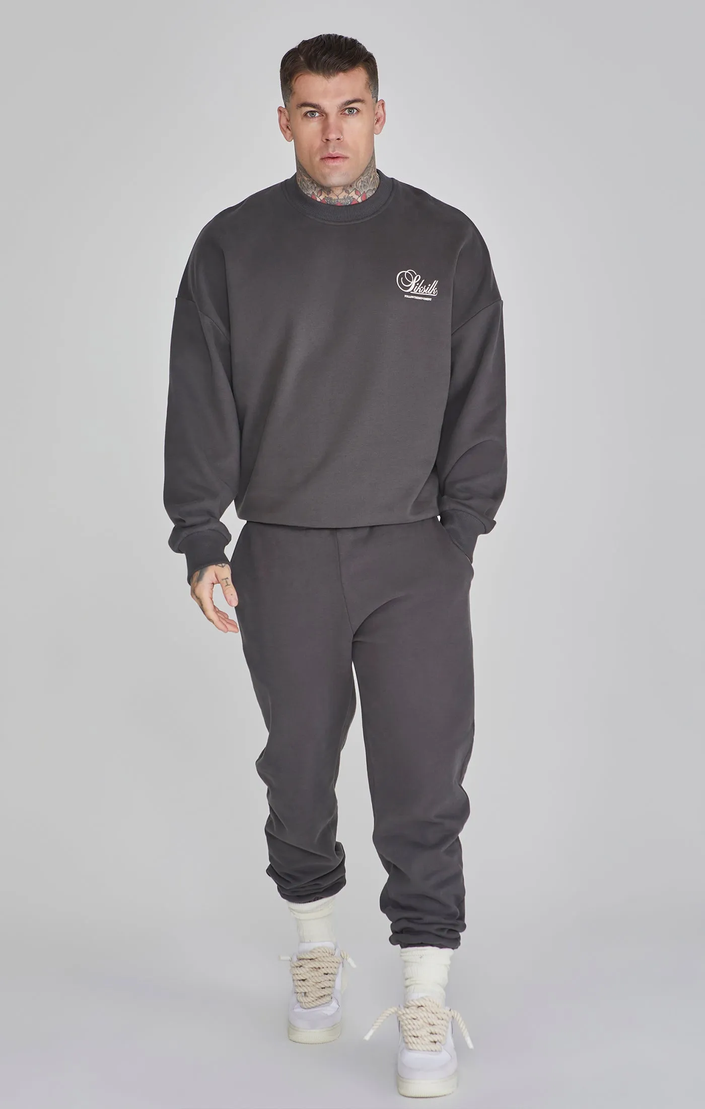 Grey Graphic Sweater sold by Siksilk product image thumbnail 2