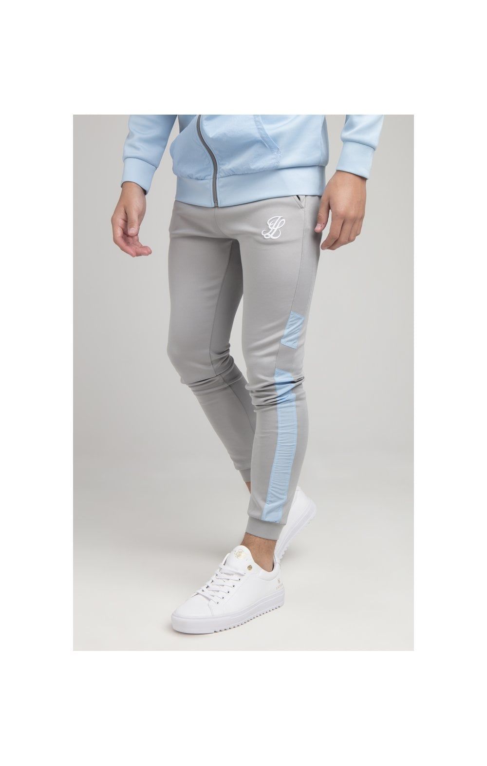 Boys Illusive Grey Panel Jogger sold by Siksilk