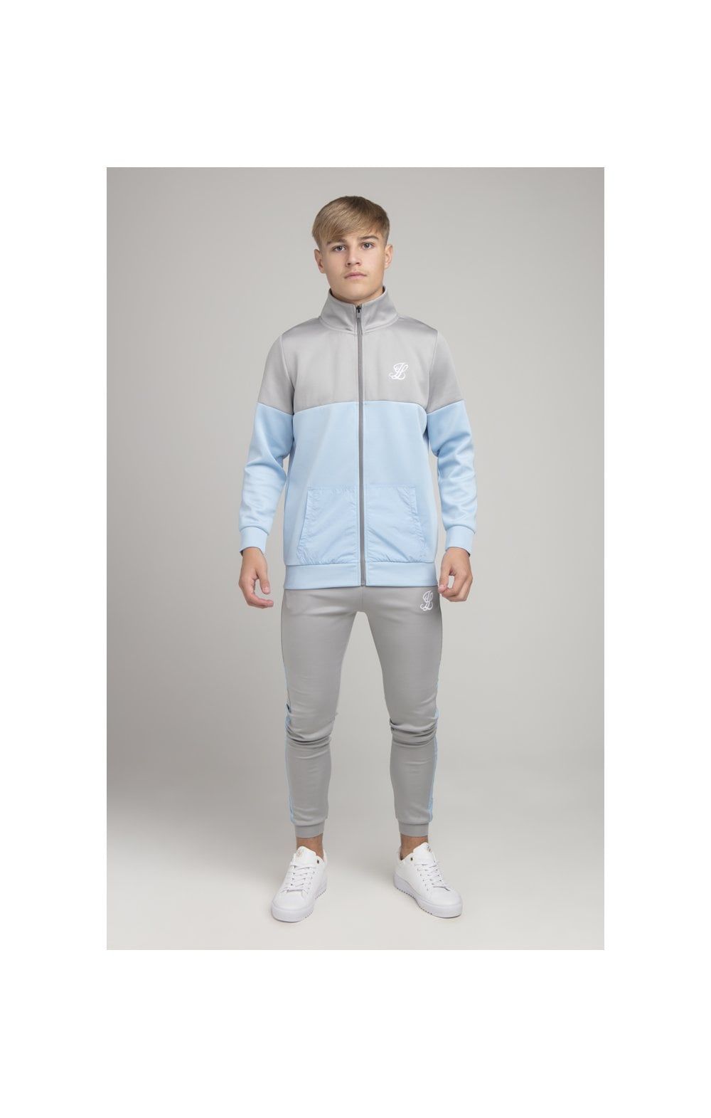 Boys Illusive Grey Panel Jogger sold by Siksilk product image thumbnail 5