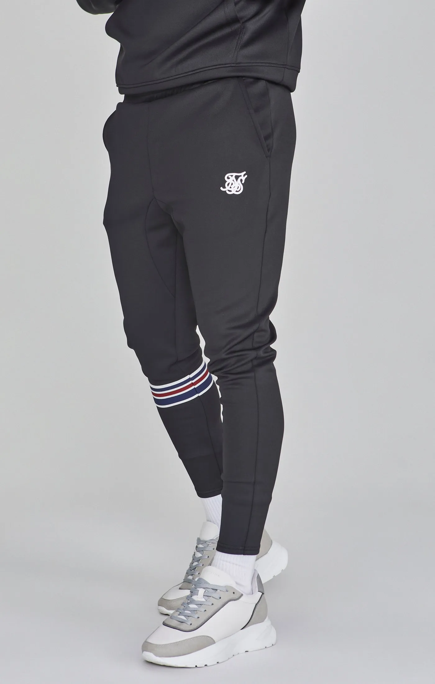 Black Muscle Fit Joggers sold by Siksilk product image thumbnail 3