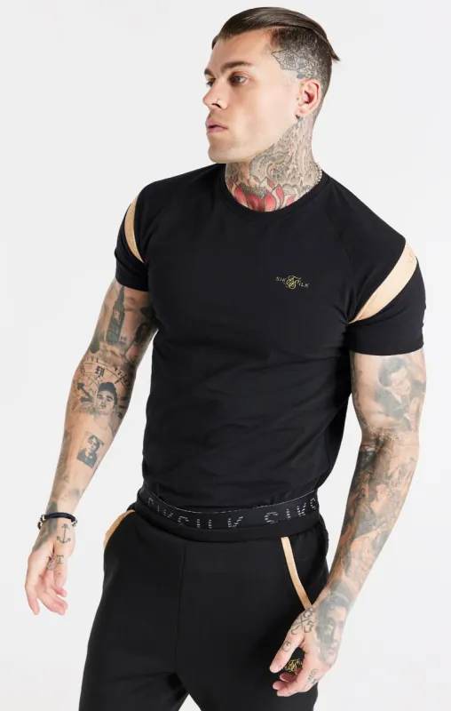 Black Sport Muscle Fit T-Shirt sold by Siksilk