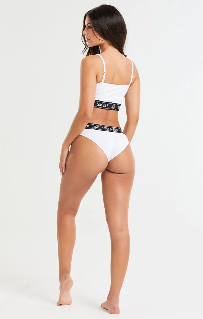 White Strap Bralette sold by Siksilk product image thumbnail 2
