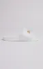 White Pool Slide With Gold Logo Strap sold by Siksilk