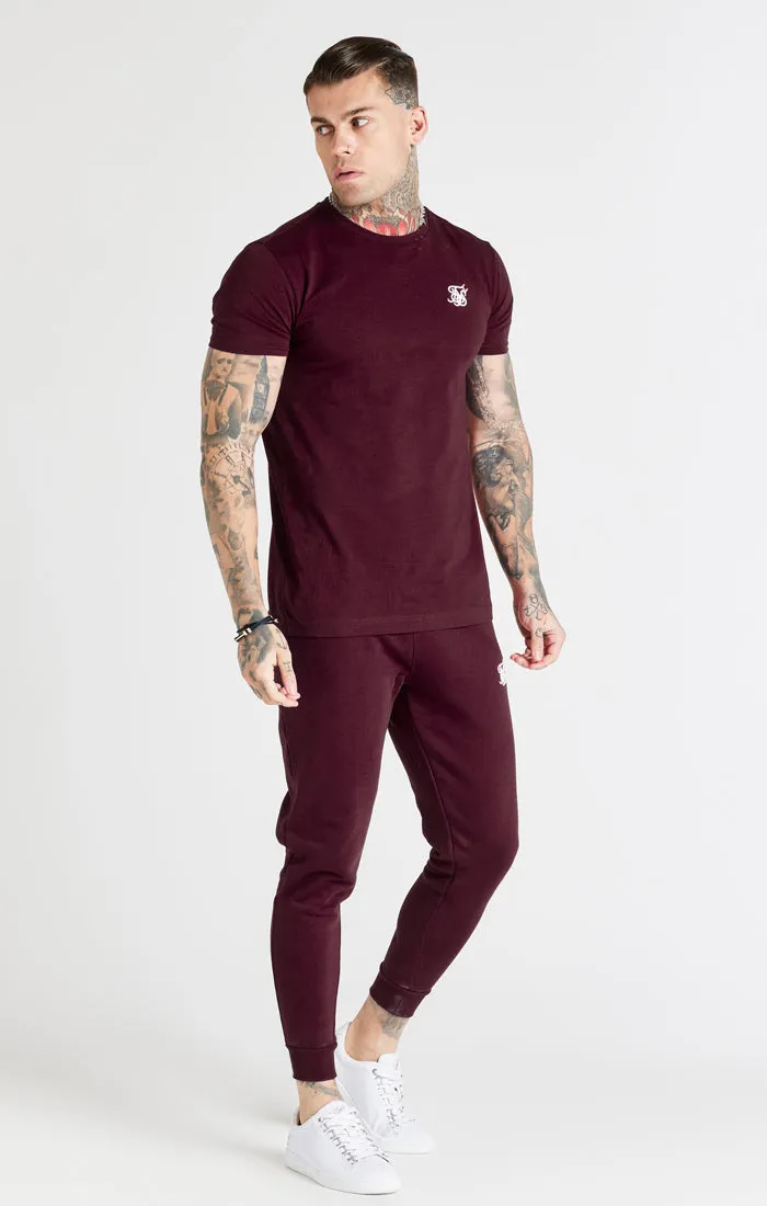 Burgundy Muscle Fit T-Shirt sold by Siksilk product image thumbnail 3
