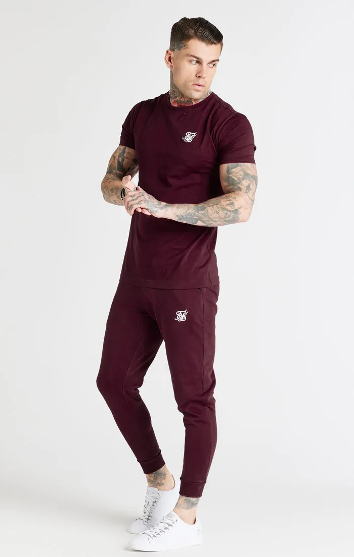 Burgundy Muscle Fit T-Shirt sold by Siksilk product image thumbnail 4