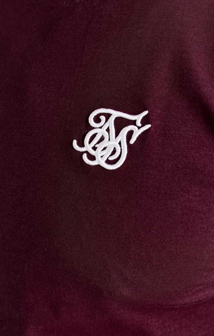 Burgundy Muscle Fit T-Shirt sold by Siksilk product image thumbnail 2