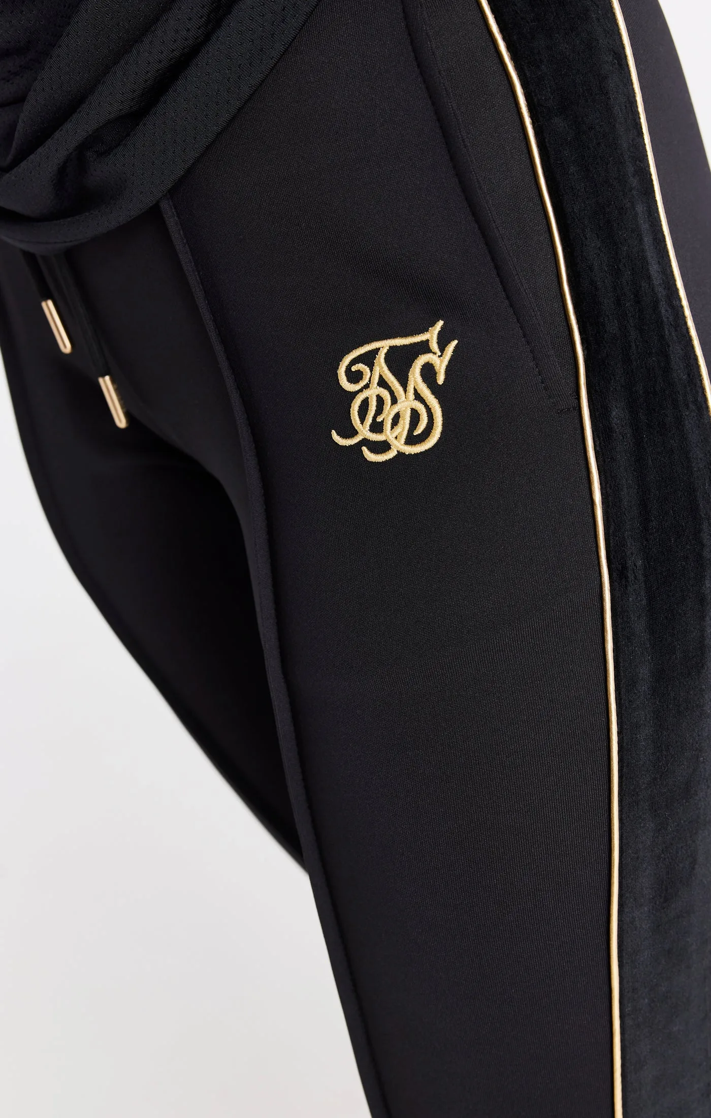 Black Retro Classic Track Pant sold by Siksilk product image thumbnail 4